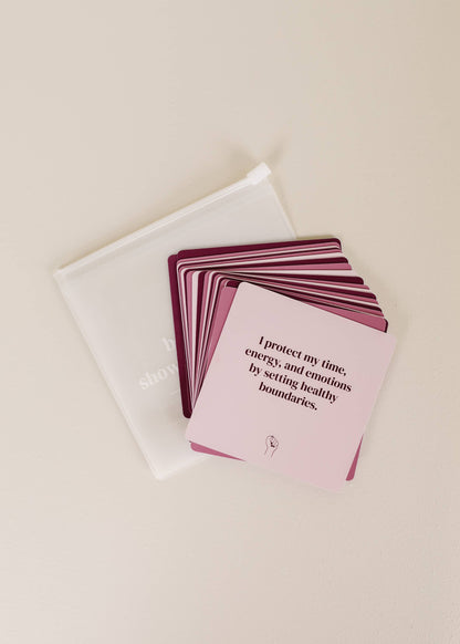 Shower Affirmation™  Cards - Boundaries - Origin Maternity 