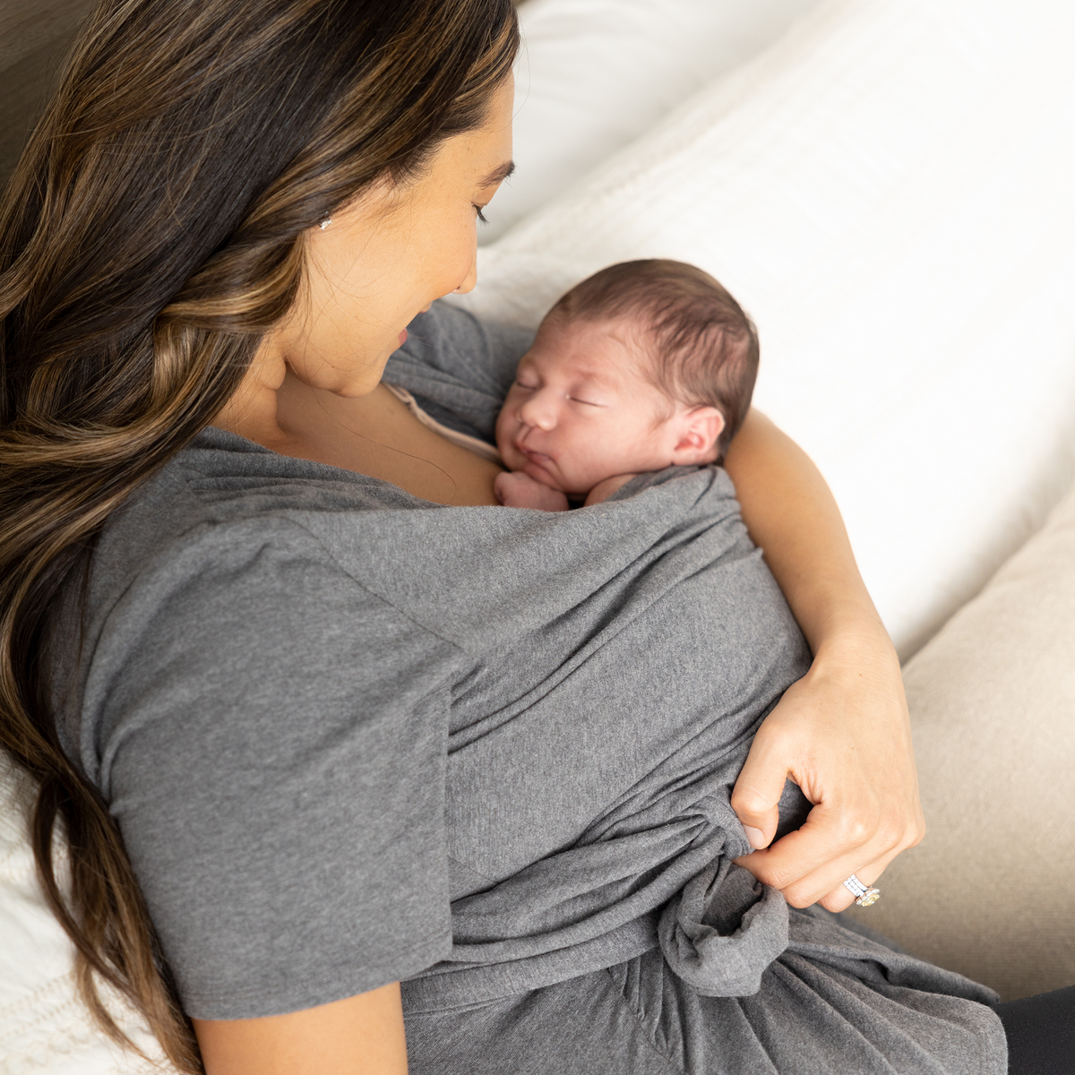Skin to Skin Wrap Top Postpartum - Origin Maternity 