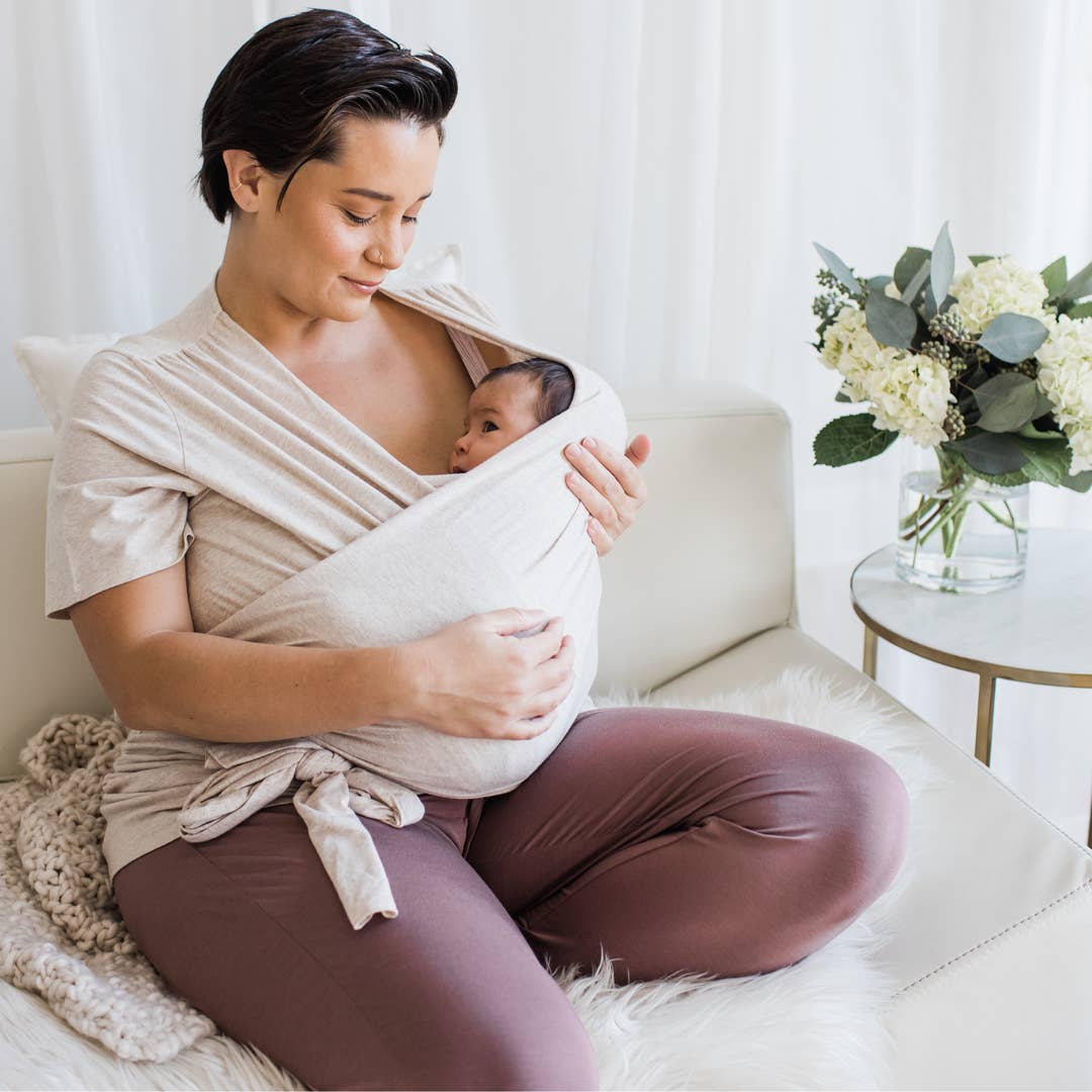 Skin to Skin Wrap Top Postpartum - Origin Maternity 