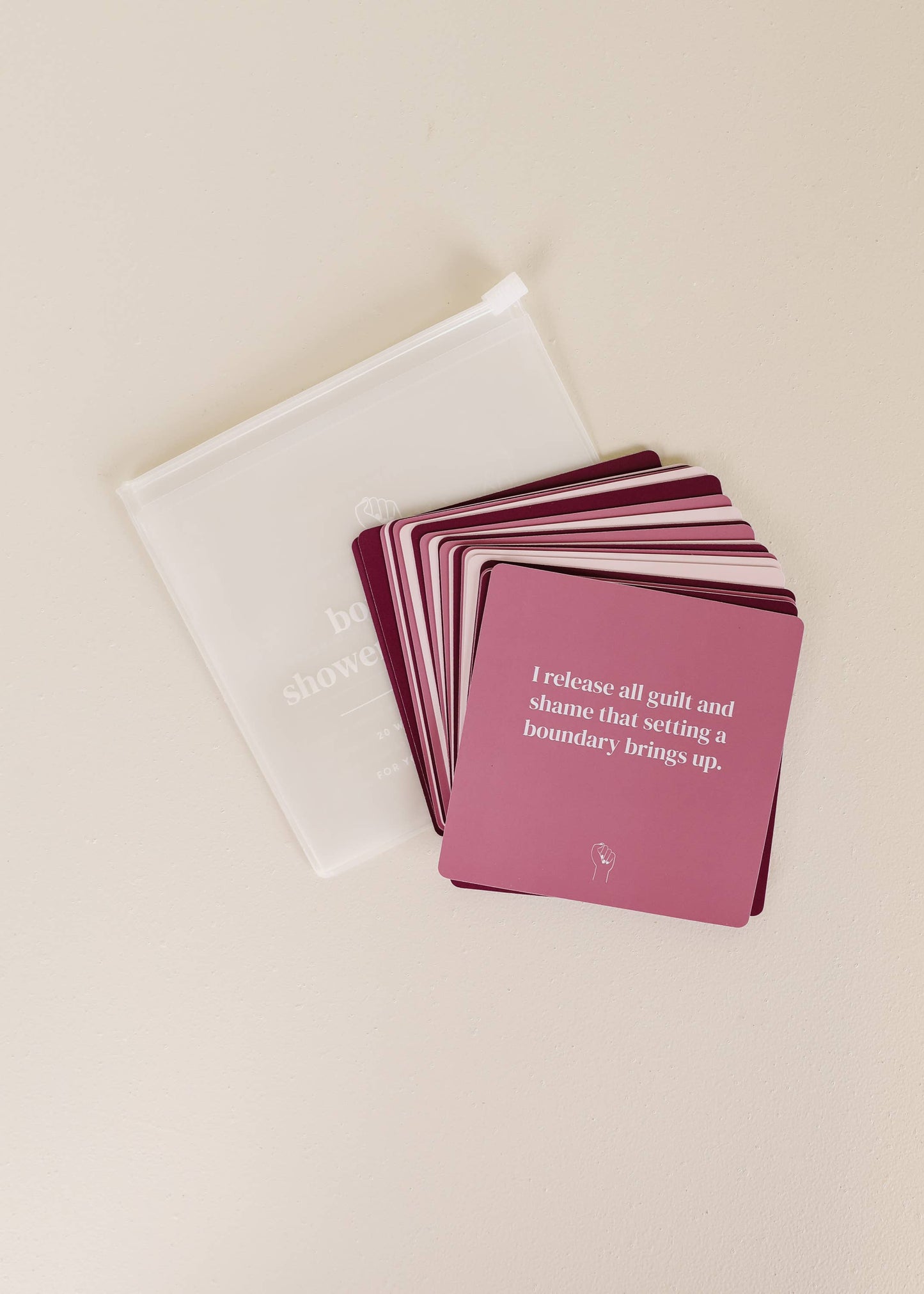 Shower Affirmation™  Cards - Boundaries - Origin Maternity 