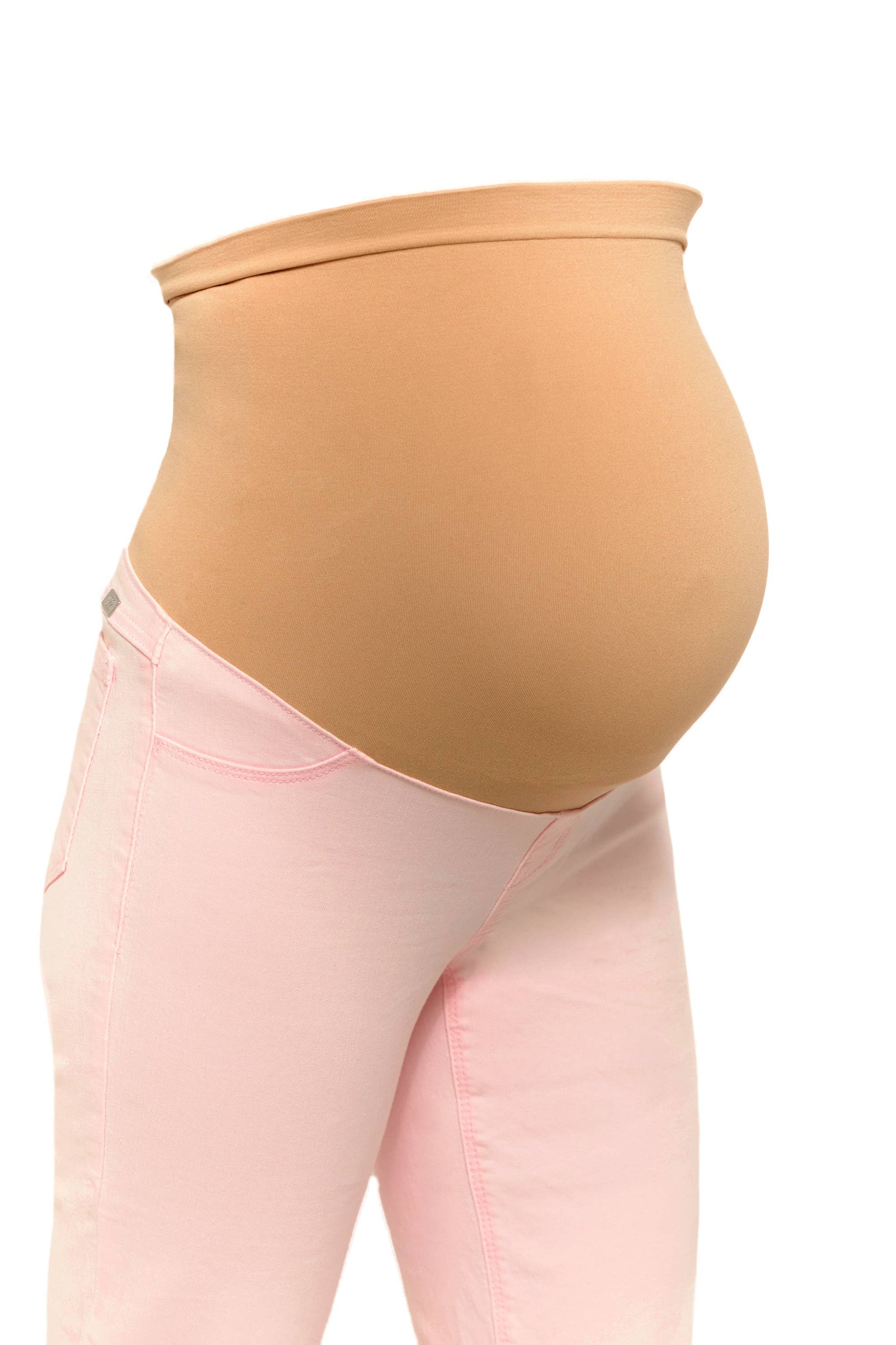 Maternity 28" Straight Leg Jean w/ Bellyband in Blush Fade - Origin Maternity 