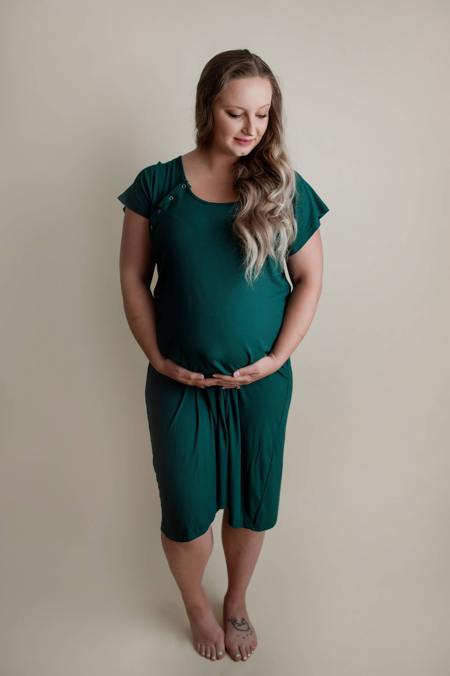 Forest Maternity Mommy Labor and Delivery/ Nursing Gown - Origin Maternity 