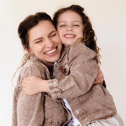 Brown Denim Jacket - Mommy & Me