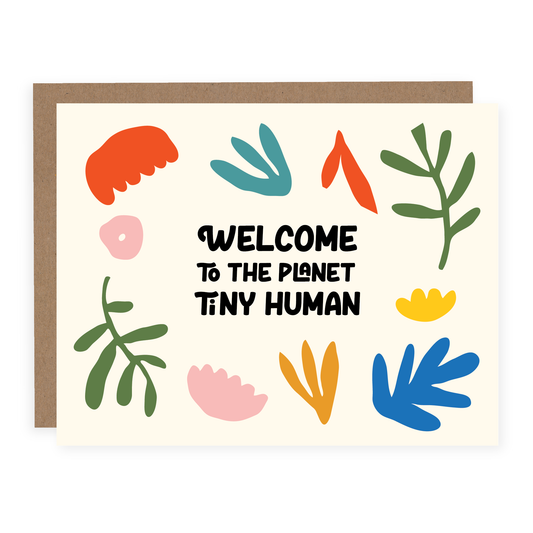 Welcome To The Planet Card - Cute Pregnancy Card - Origin Maternity 