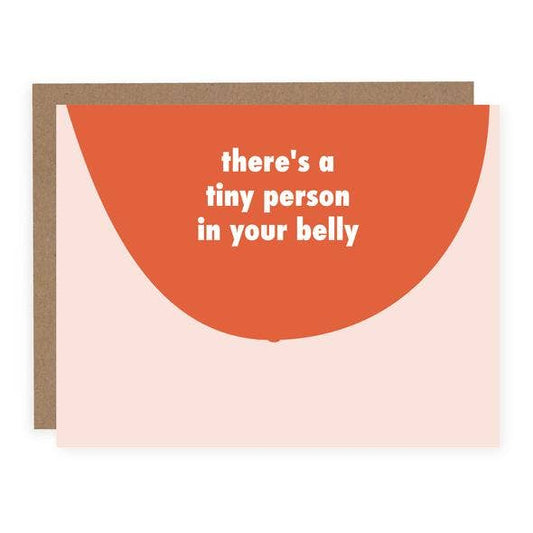 Tiny Person in Your Belly Card | Funny Pregnancy Card - Origin Maternity 