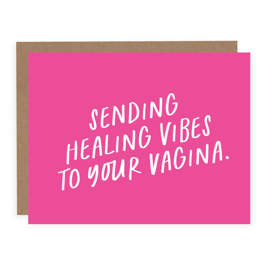 Sending Healing Vibes to Your Vagina | Funny Pregnancy Card - Origin Maternity 