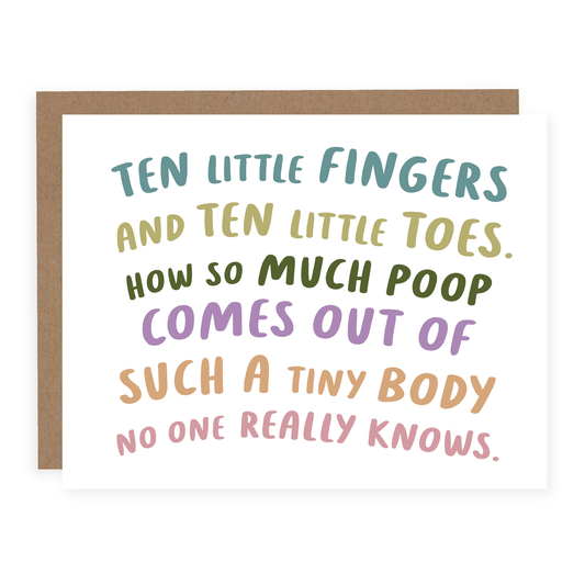 So Much Poop | Funny Baby Card - Origin Maternity 