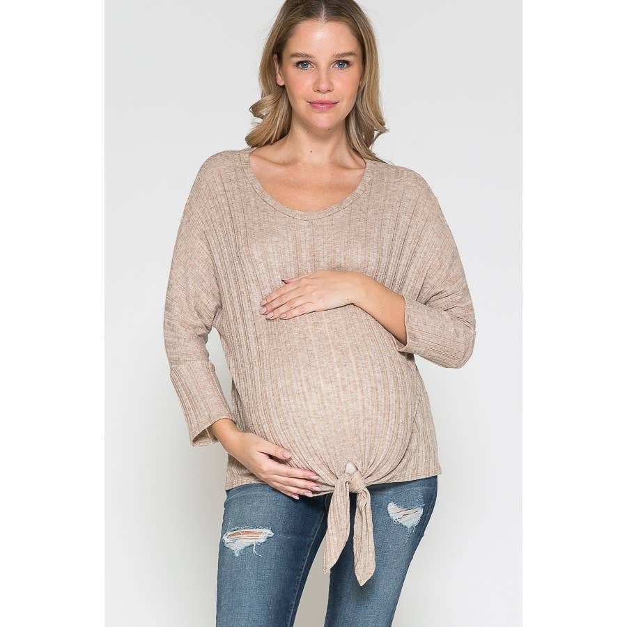 Front Tie Maternity Top - Origin Maternity 